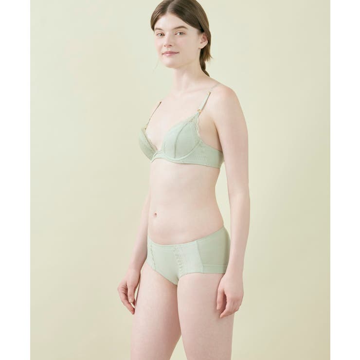 リニューアル【綿混】ビタードットコットン 3/4カップブラ JB2780 | une nana cool | 詳細画像2 