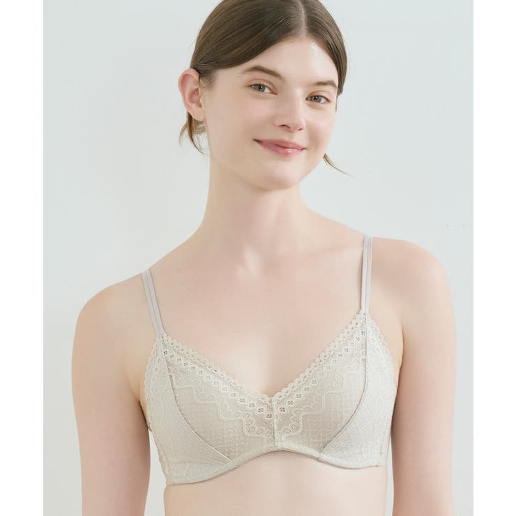 ベージュ | 特別な日以外の364日つけたくなるブラ 364ブラ レース JB3510 | une nana cool
