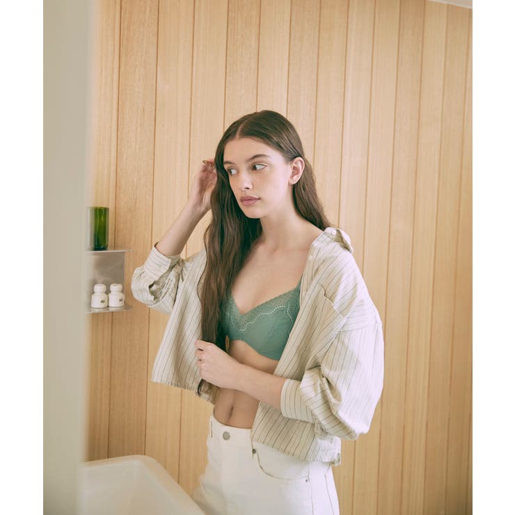 【リニューアル】364ブラ レース ノンワイヤーブラ JB3560 | une nana cool | 詳細画像10 