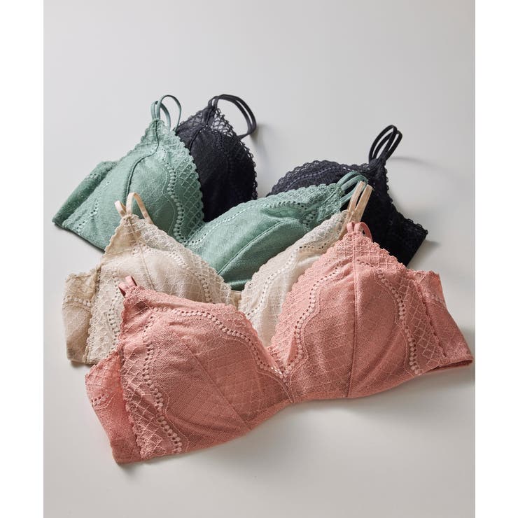 【リニューアル】364ブラ レース ノンワイヤーブラ JB3560 | une nana cool | 詳細画像13 