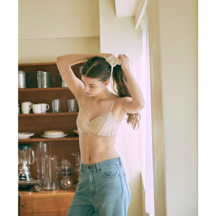 【リニューアル】364ブラ レース ノンワイヤーブラ JB3560 | une nana cool | 詳細画像23 