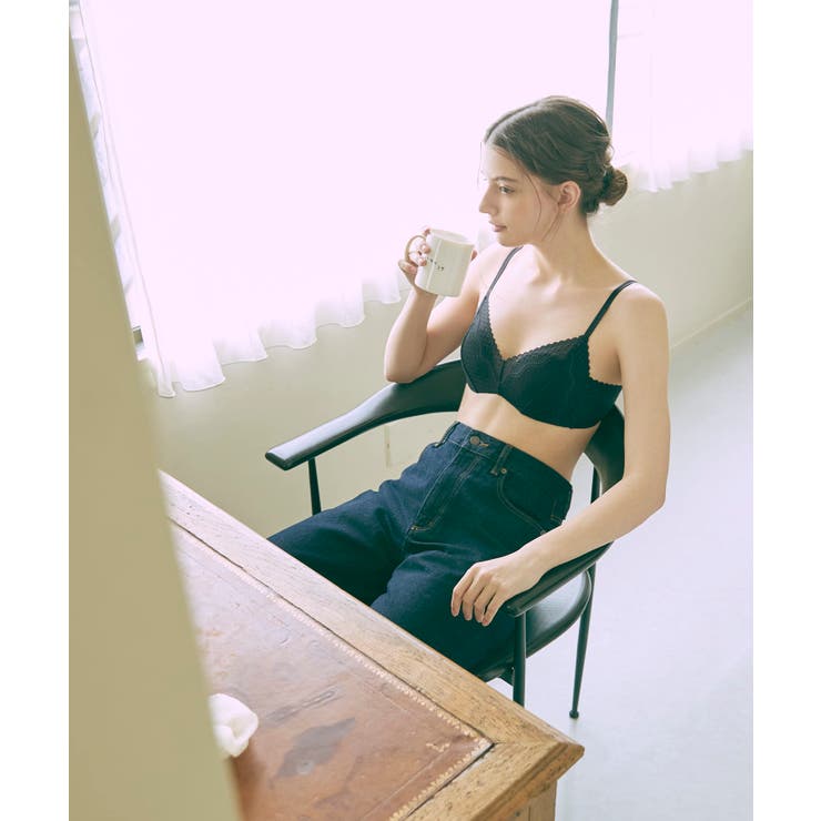 【リニューアル】364ブラ レース ノンワイヤーブラ JB3560 | une nana cool | 詳細画像33 