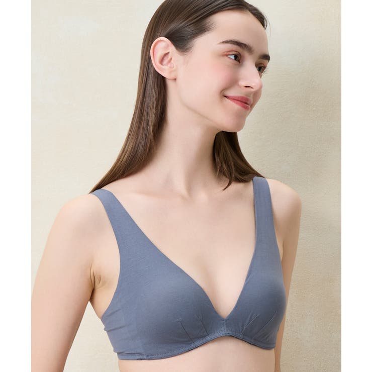 ダークグレー | 特別な日以外の364日つけたくなるブラ 364ブラ コットン JB3730 | une nana cool