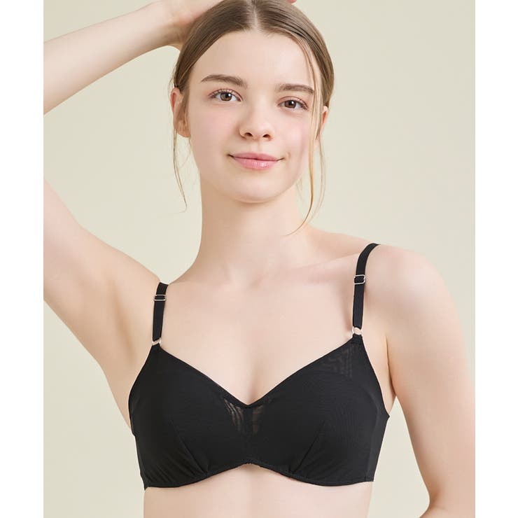 【リニューアル】364ブラ シンプル ノンワイヤーブラ JB3760 | une nana cool | 詳細画像1 
