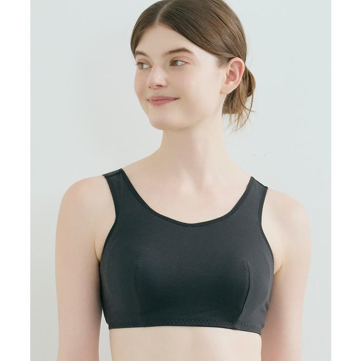 ブラック | パッド付きナイトアップブラ ノンワイヤーブラ JB3914 | une nana cool