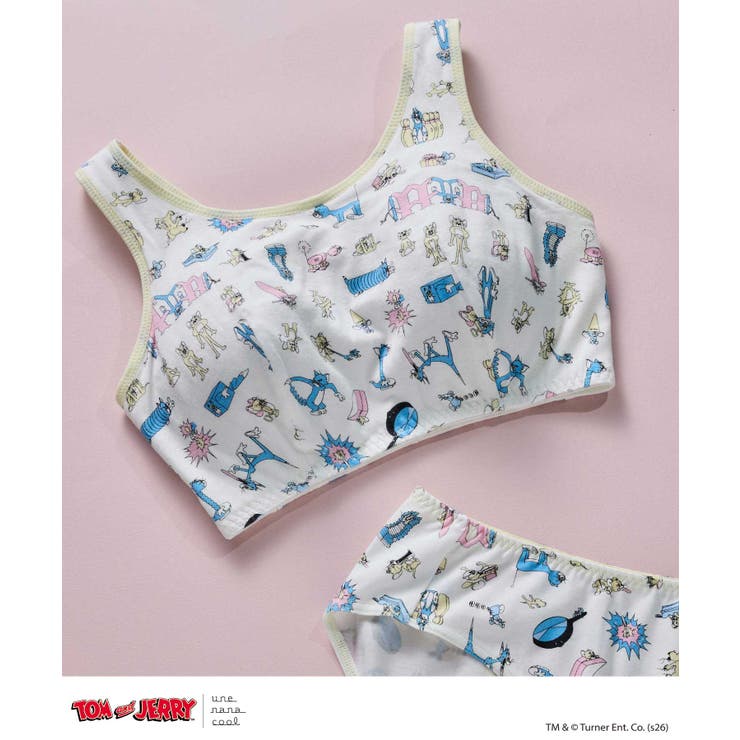 アイボリー | トムとジェリー × une nana cool ナイトアップブラ JB3959 | une nana cool