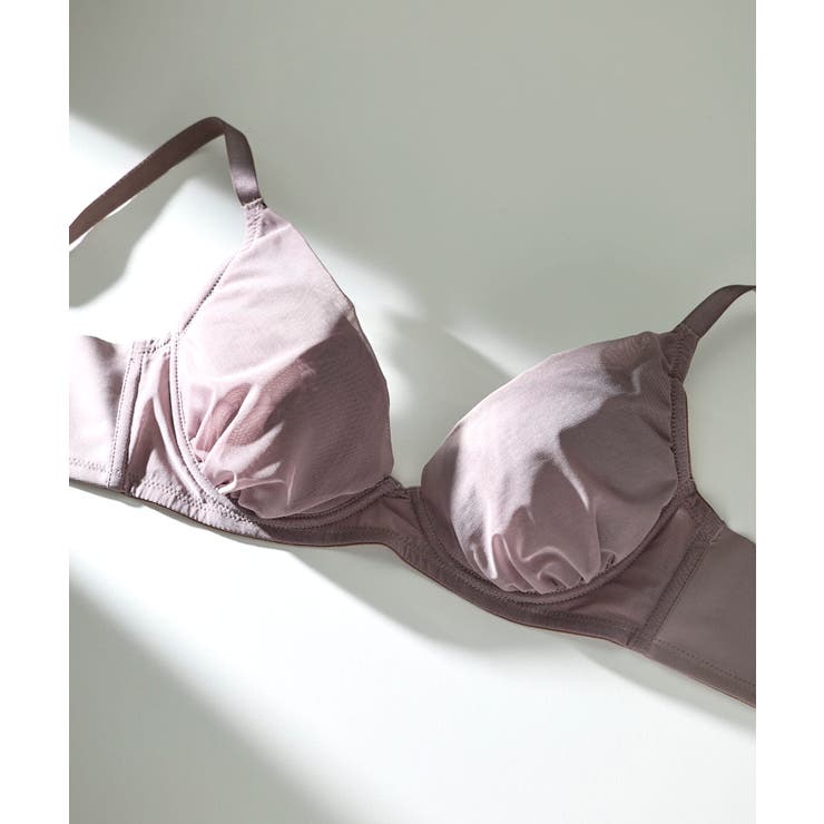 グレイッシュベージュ | 小さく見せるブラ ミニマイザーブラ シンプル JB4103 | une nana cool