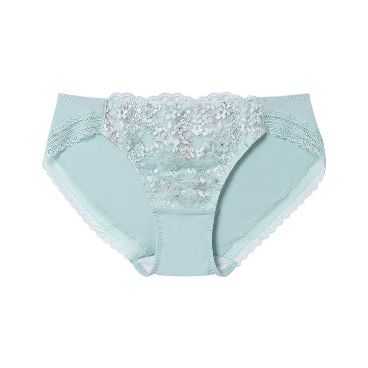 ターコイズブルー | 小さく見せるミニマイザーブラ レース ショーツ JF1005 | une nana cool