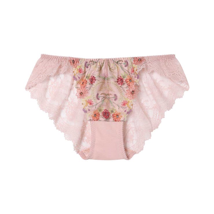 スモークピンク | Steppe Flower 総レースショーツ JF1266 | une nana cool