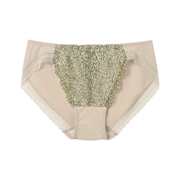 サンドベージュ | MADE WITH LIBERTY FABRIC レースショーツ JF1520 | une nana cool