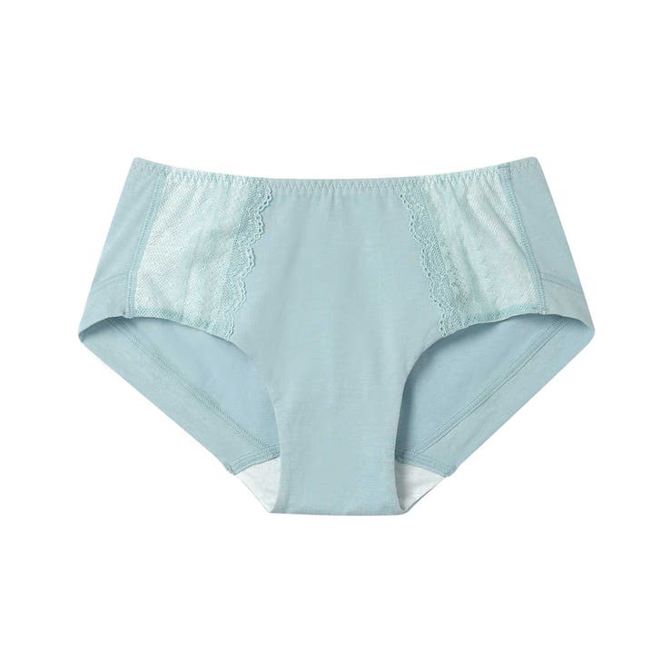 ライトブルー | 【リニューアル】綿混ビタードットコットン ショーツ JF1780 | une nana cool