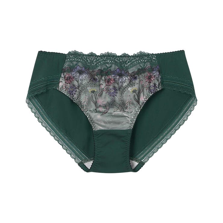 ダークグリーン | Steppe Flower ショーツ JF2266  | une nana cool