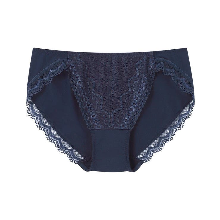 ネイビー | 364ブラ レース ショーツ JF2500 | une nana cool