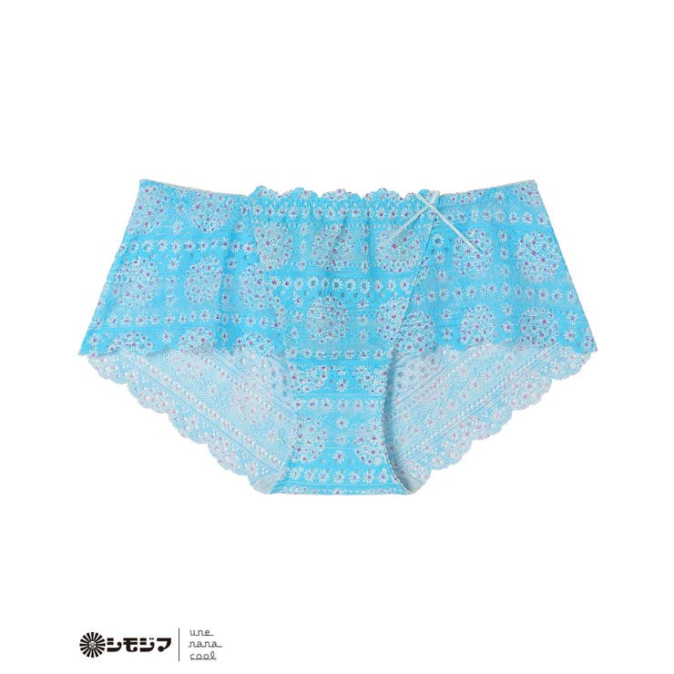 サックスブルー | MADE WITH シモジマ 総レースショーツ JF2522 | une nana cool