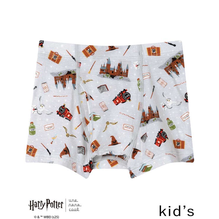 グレー | 【ハリー・ポッターコラボ】キッズ 男児ボトム（ボクサーパンツ） JS2057 | une nana cool