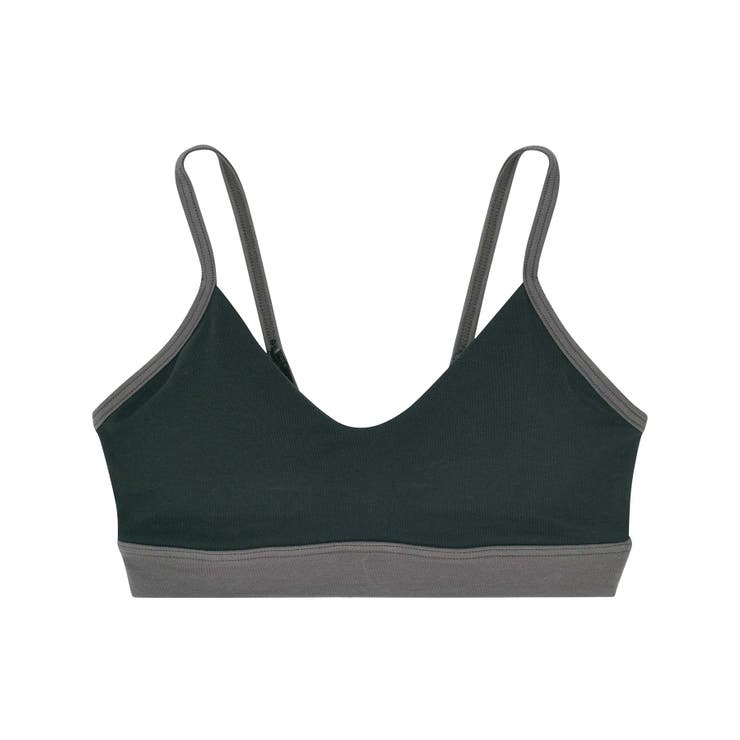 綿ベア天竺 カラーブロッキング ノンワイヤーブラジャー LB1073 | une nana cool | 詳細画像4 