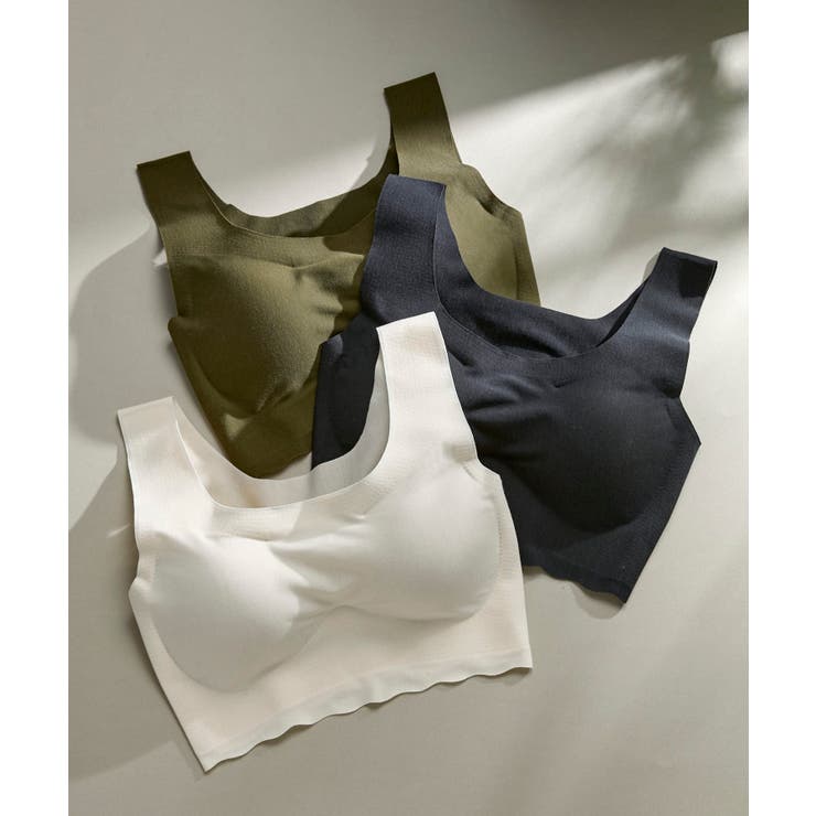 汗消臭 綿混フラット仕上げ ノンワイヤーブラ LB1079 | une nana cool | 詳細画像1 