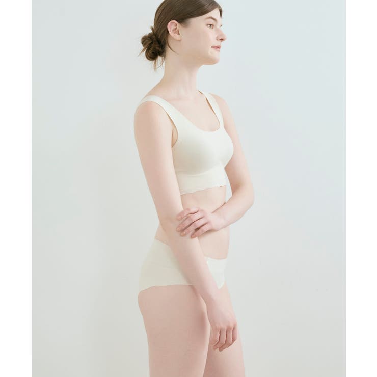 汗消臭 綿混フラット仕上げ ノンワイヤーブラ LB1079 | une nana cool | 詳細画像4 