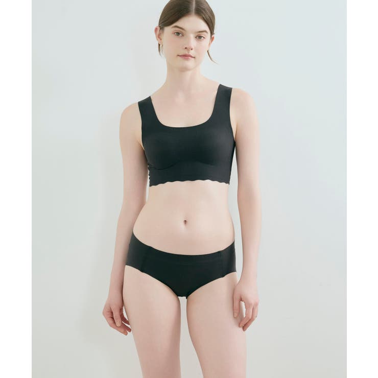 汗消臭 綿混フラット仕上げ ノンワイヤーブラ LB1079 | une nana cool | 詳細画像5 