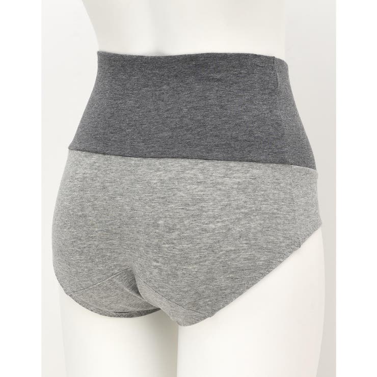 綿ベア天竺 カラーブロッキング サニタリーショーツ LF5173 | une nana cool | 詳細画像2 