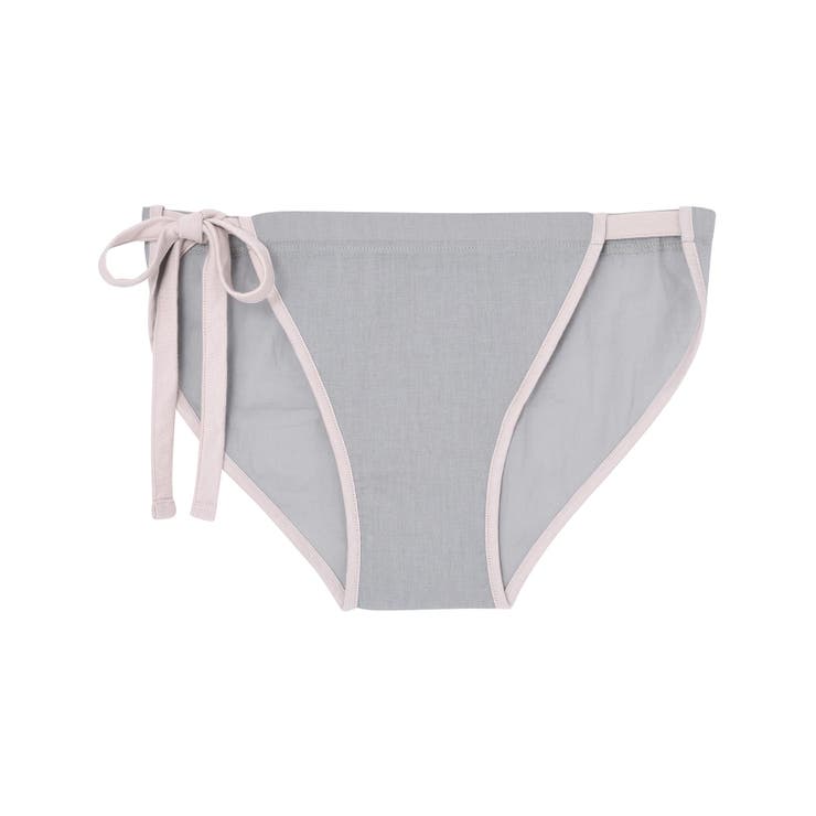 無地 ななふん（ふんどしショーツ） グレー M-Lサイズ LF6111 | une nana cool | 詳細画像1 