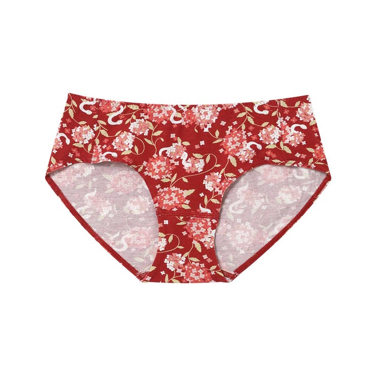 レッド | 2025年お年賀「幸運の巳」 ショーツ LF6253 | une nana cool