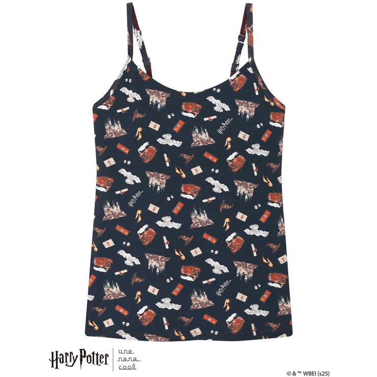 ネイビー | 【ハリー・ポッターコラボ】カップ付きキャミソール LL2057 | une nana cool