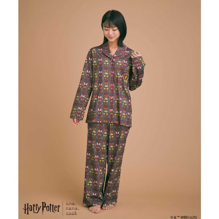 【ハリー・ポッターコラボ】【綿100%】開襟パジャマ LP6204 | une nana cool | 詳細画像1 