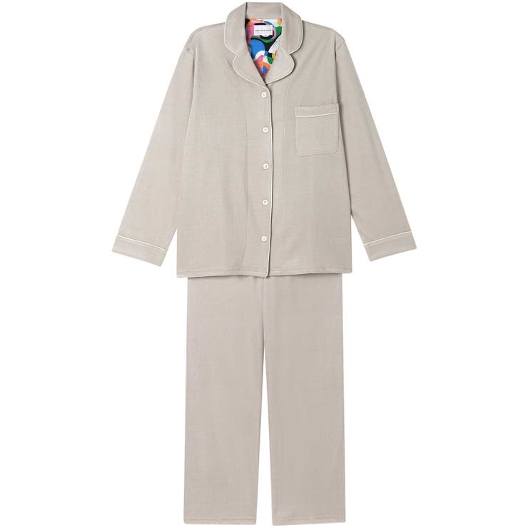 ベージュ | なめらかパイルパジャマ MADE WITH | une nana cool