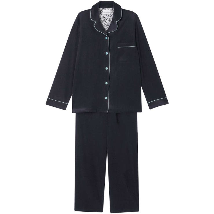 ネイビー | なめらかパイルパジャマ MADE WITH | une nana cool