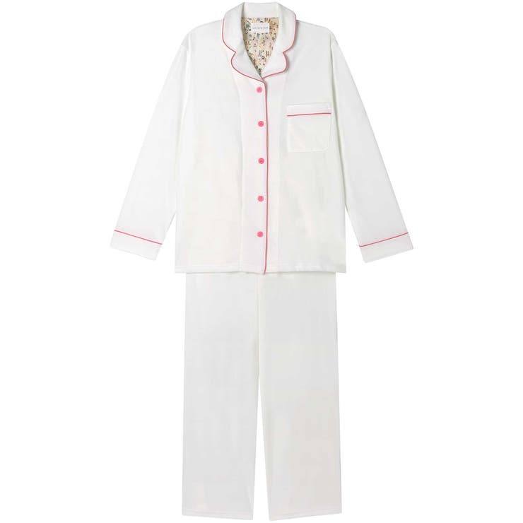 ホワイト | なめらかパイルパジャマ MADE WITH | une nana cool