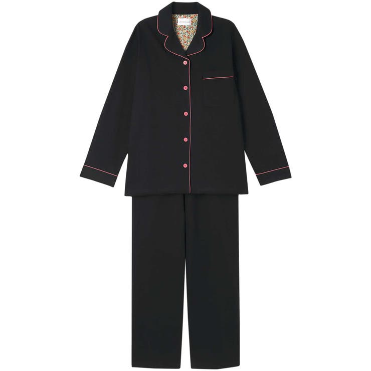 ブラック | 【綿混】32 CM天竺パジャマ MADE | une nana cool