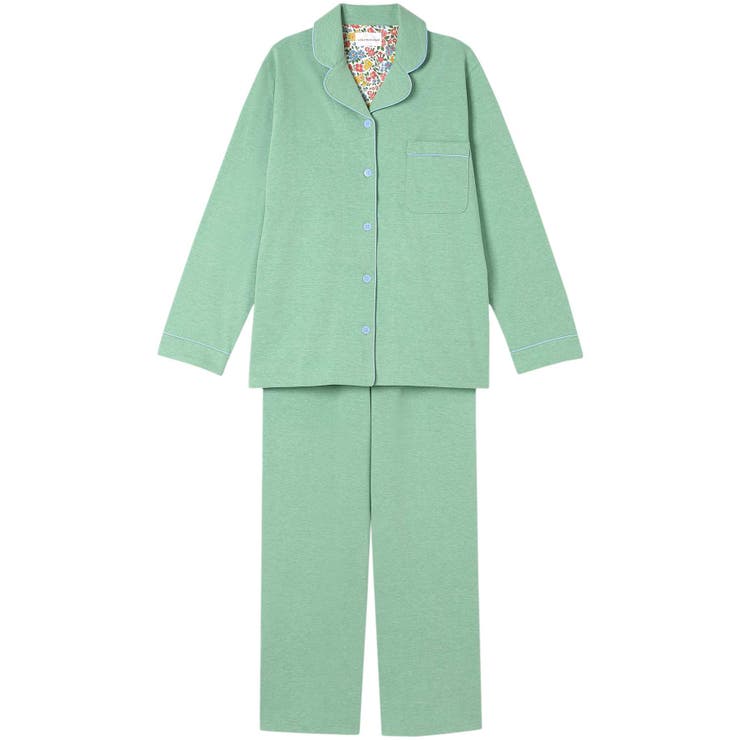 グリーン | 【綿混】32 CM天竺パジャマ MADE | une nana cool