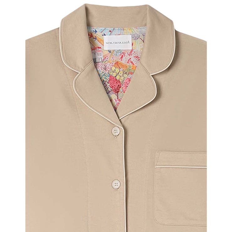 【綿100%】60 2 なめらか天竺パジャマ | une nana cool | 詳細画像3 