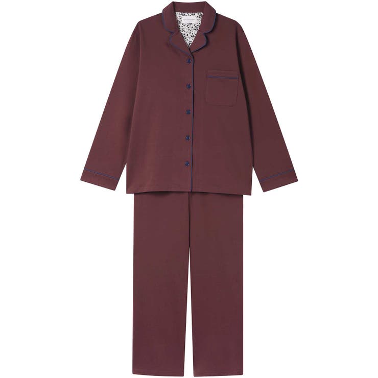 ブラウン | 【綿100%】72 2 メガハイゲージパジャマ | une nana cool