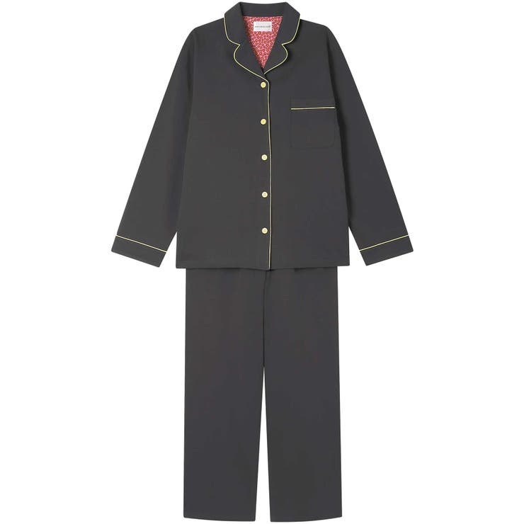 ダークブラウン | 【綿100%】72 2 メガハイゲージパジャマ | une nana cool