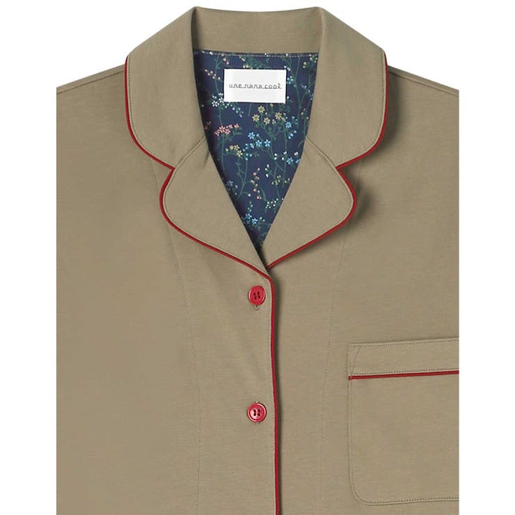 【綿100%】なめらかハイゲージ天竺パジャマ MADE WITH | une nana cool | 詳細画像10 