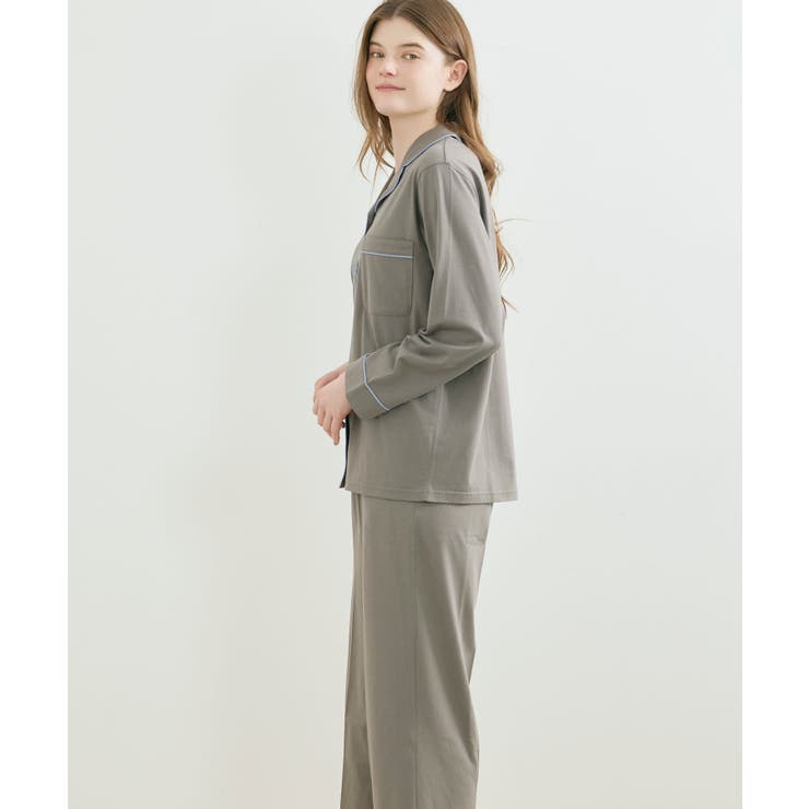 【綿100%】なめらかハイゲージ天竺パジャマ MADE WITH | une nana cool | 詳細画像2 