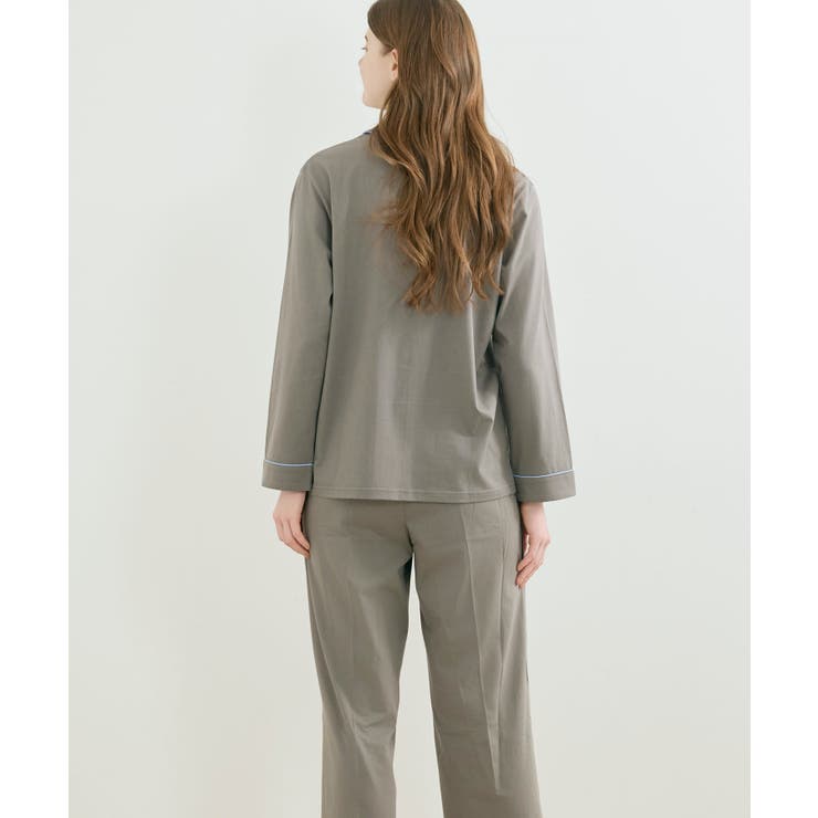 【綿100%】なめらかハイゲージ天竺パジャマ MADE WITH | une nana cool | 詳細画像3 