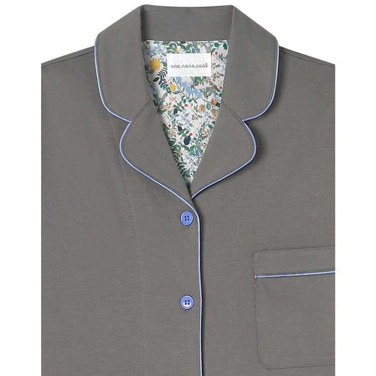 【綿100%】なめらかハイゲージ天竺パジャマ MADE WITH | une nana cool | 詳細画像5 