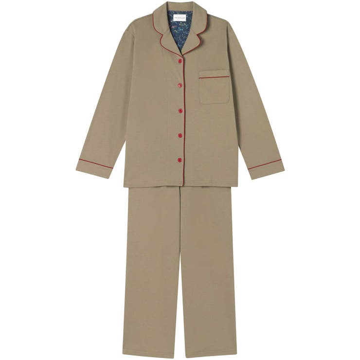 ベージュ | 【綿100%】なめらかハイゲージ天竺パジャマ MADE WITH | une nana cool