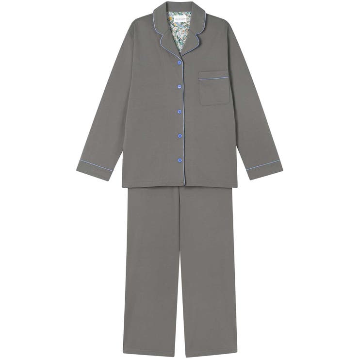 チャコールグレー | 【綿100%】なめらかハイゲージ天竺パジャマ MADE WITH | une nana cool