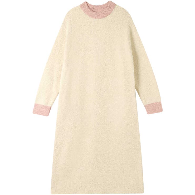 クリーム | カラーブロッキング ワンピース LP7705 | une nana cool