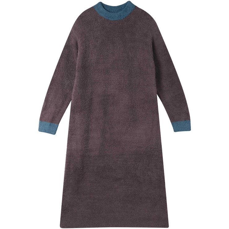 ブラウン | カラーブロッキング ワンピース LP7705 | une nana cool