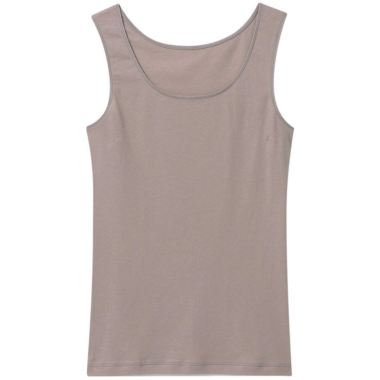 モカ | オーガニックコットン 汗とりパッド付きタンクトップ LS0151 | une nana cool