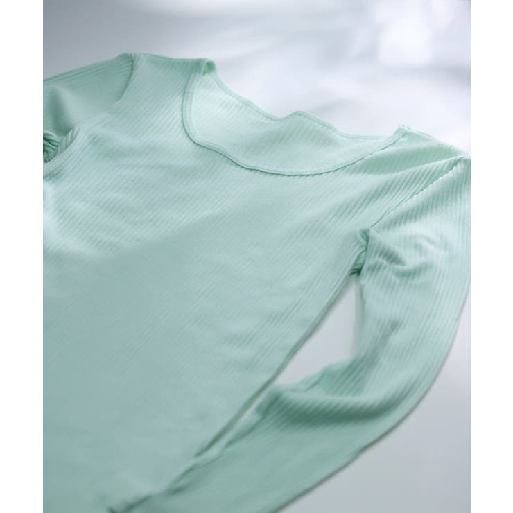 綿100% リブ編みコットン 長袖シャツ LS1000 | une nana cool | 詳細画像2 