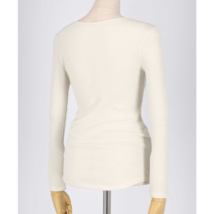 綿100% リブ編みコットン 長袖シャツ LS1000 | une nana cool | 詳細画像3 