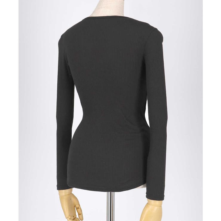 綿100% リブ編みコットン 長袖シャツ LS1000 | une nana cool | 詳細画像4 