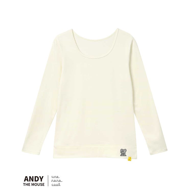 キナリ | MADE WITH ねずみのANDY 綿混裏起毛あったかシャツ LS5001 | une nana cool