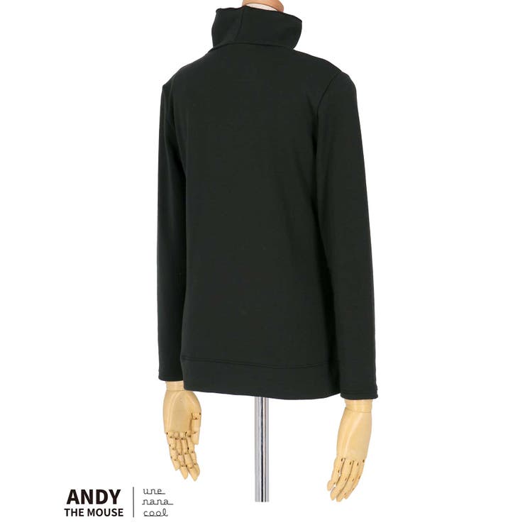 MADE WITH ねずみのANDY 綿混裏起毛あったかシャツ LS6001 | une nana cool | 詳細画像3 